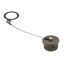 DUST CAP PLUG W/SS ROPE & RING C
