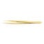 GOLD PLATED TWEEZERS,POINTED,4.7