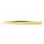 GOLD PLATED TWEEZERS,BENT,4.33"