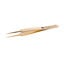GOLD PLATED TWEEZERS,SHARP,4.33"