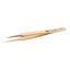GOLD PLATED TWEEZERS,SHARP,4.33"