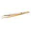 GOLD PLATED TWEEZERS,CURVED,4.72