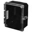 ENCL BLACK PC HINGED W LATCH 10X