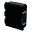 ENCL BLACK PC HINGED W LATCH 12X