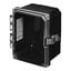 ENCL BLACK PC HINGED W LATCH 8X6