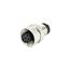M12 A-CODE PLUG FOR CABLE, 8PIN