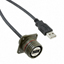 CBL USB2.0 A RCPT-A PLUG W/COUPL