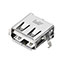 CONN RCPT USB2.0 TYPEA 4POS R/A