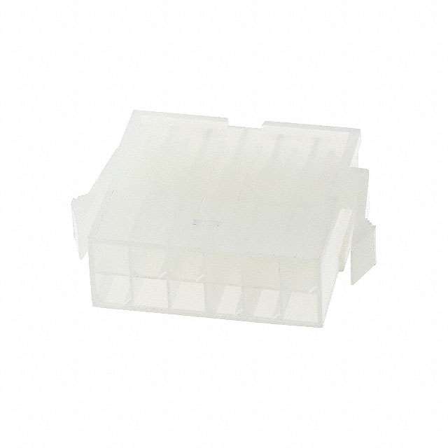 12 Rectangular Connectors - Housings Plug Natural 0.165 (4.20mm)