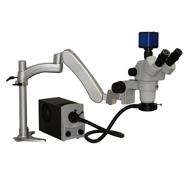 Microscope, Stereo Zoom (Trinocular) 21x ~ 135x LED