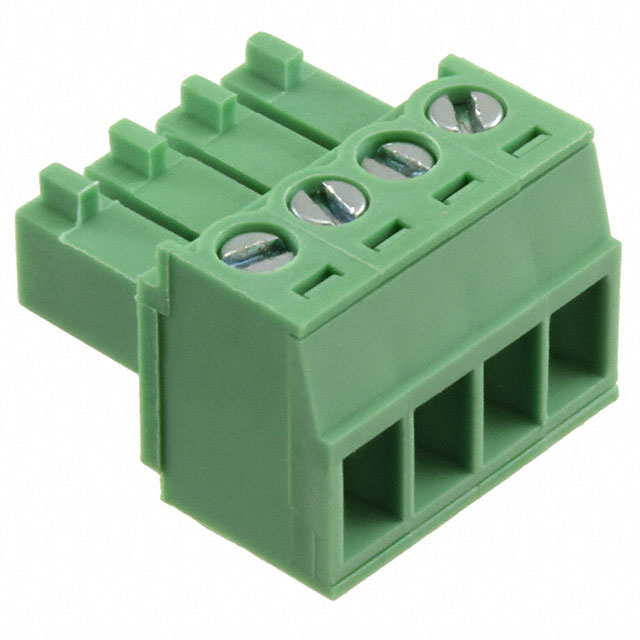 4 Position Terminal Block Plug, Female Sockets 0.138
