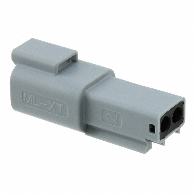 2 Rectangular Connectors - Housings Receptacle Gray