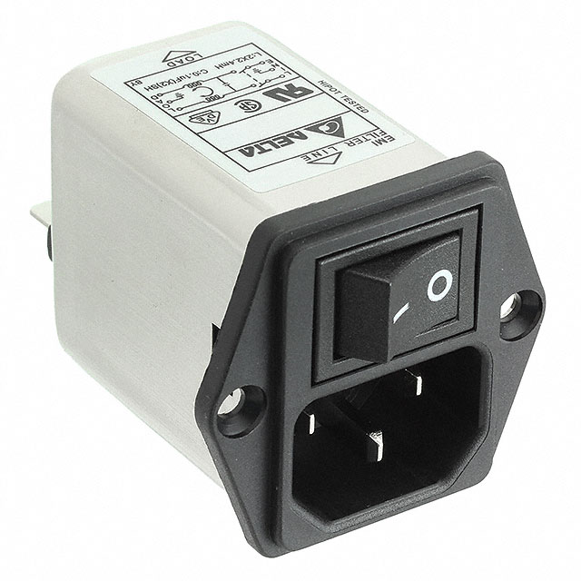 Power Entry Connector Receptacle, Male Blades - Module IEC 320-C14 Panel Mount, Flange