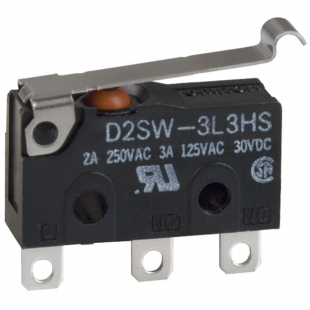 디바이스마트,스위치/부저/전기부품 > 스위치 > 마이크로 스위치/리미트 스위치,,D2SW-3L3HS,SWITCH SNAP ACTION SPDT 3A 125V / Digi-Key Part Number : SW296-ND