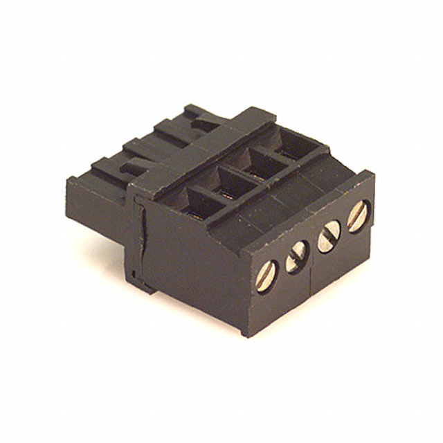 4 Position Terminal Block Plug, Female Sockets 0.200