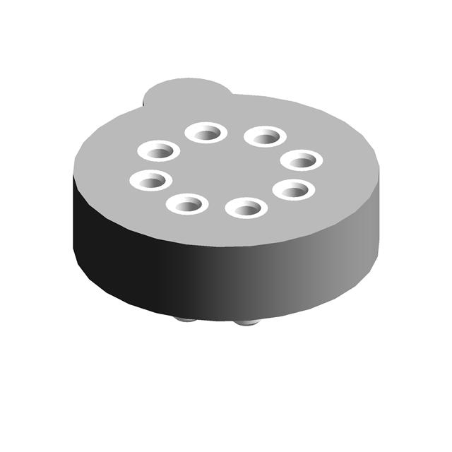 8 (Round) Pos Transistor, TO-5 Socket Gold Through Hole