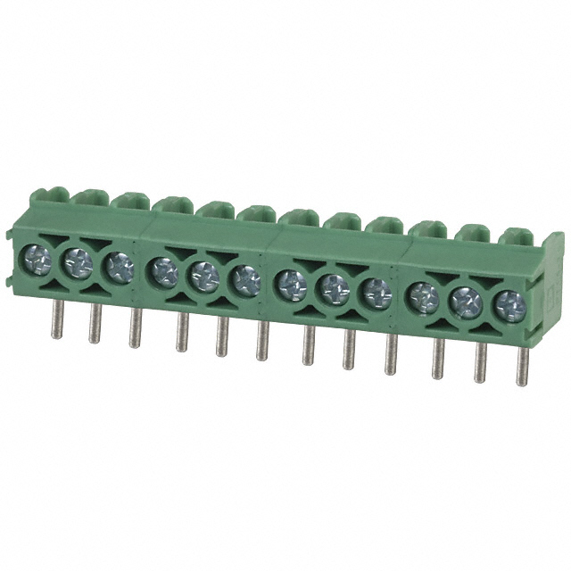 12 Position Wire to Board Terminal Block Vertical with Board 0.138 (3.50mm) Through Hole
