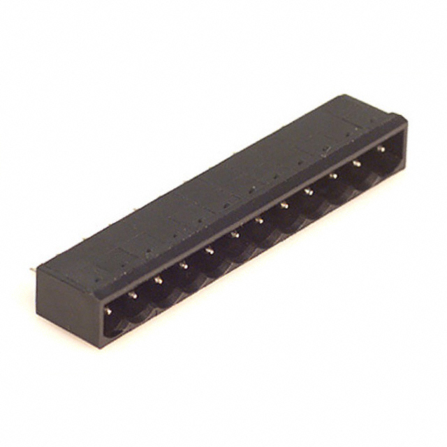 12 Position Terminal Block Header, Male Pins, Shrouded (4 Side) 0.200
