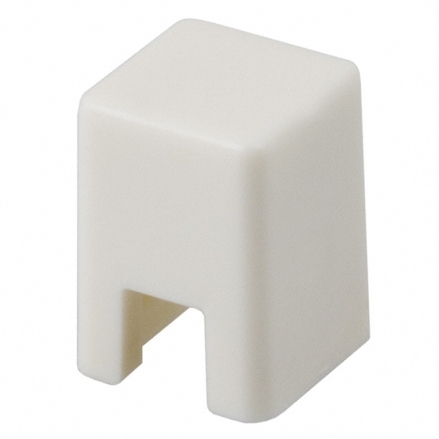 Square Tactile Switch Cap White Slip On