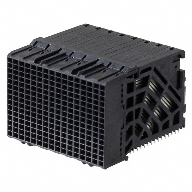 240 Connector Receptacle, Female Sockets Board Edge, Through Hole, Right Angle Black Impact