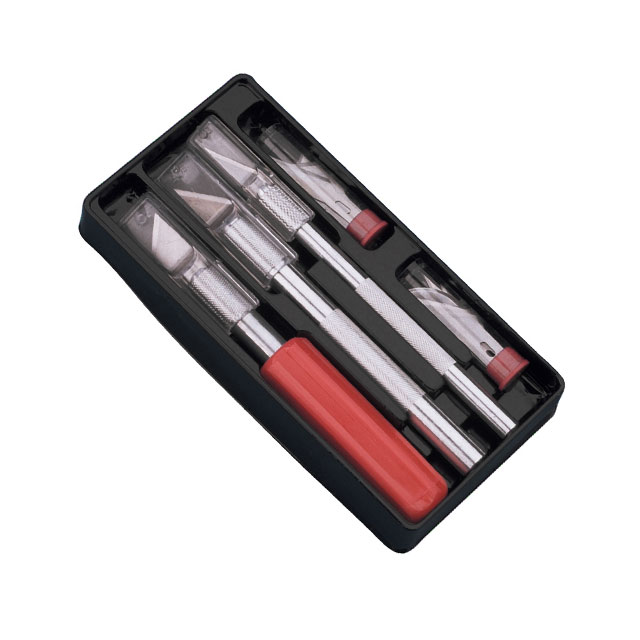 Knife Set Includes Blades, Handles, Plastic Tray 16