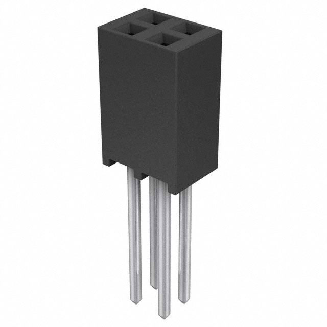 4 Position Receptacle Connector 0.100 (2.54mm) Through Hole Tin