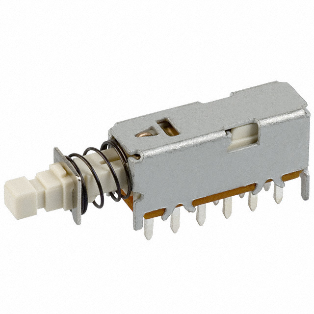 Pushbutton Switch 4PDT Standard Through Hole, Right Angle