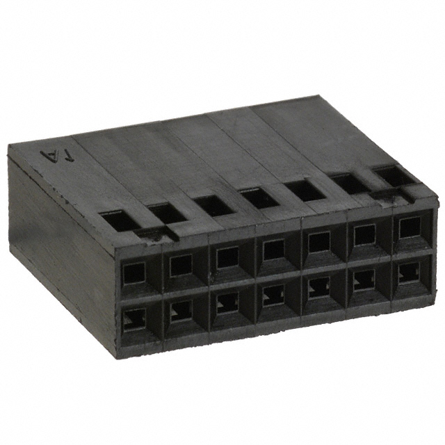 14 Rectangular Connectors - Housings Receptacle Black 0.100 (2.54mm)