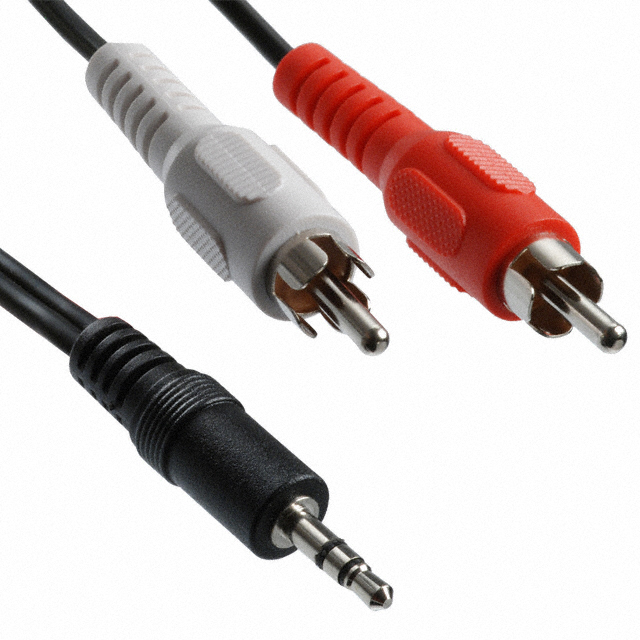 Cable Stereo (3 Conductor, TRS) Phone Plug, 3.5mm (1/8