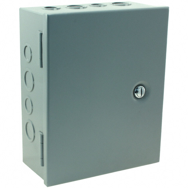 BOX STEEL GRAY 8"L X 4"W