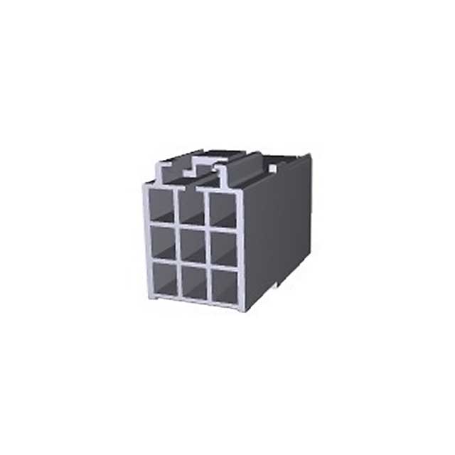 9 Rectangular Connectors - Housings Receptacle Black 0.156 (3.96mm)