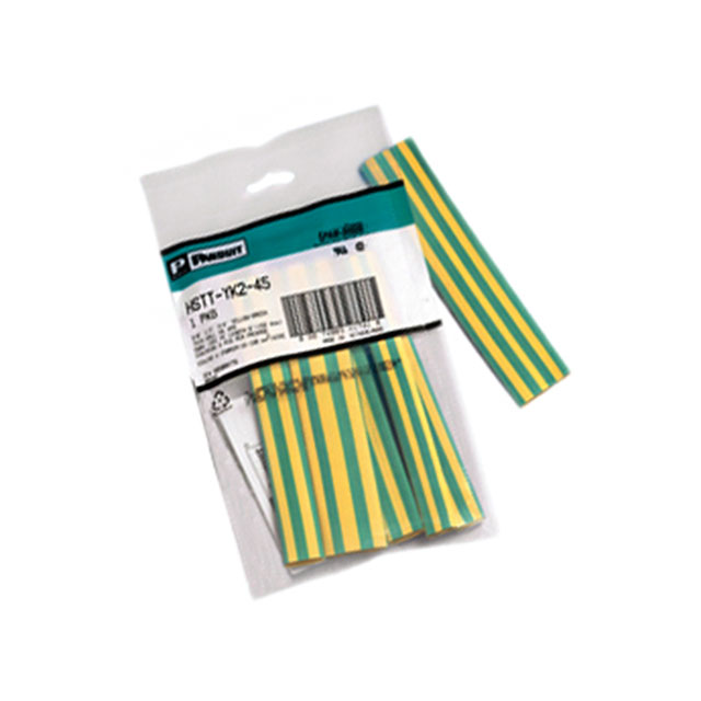 Heat Shrink Kit 2 to 1 Yellow, Green Stripe