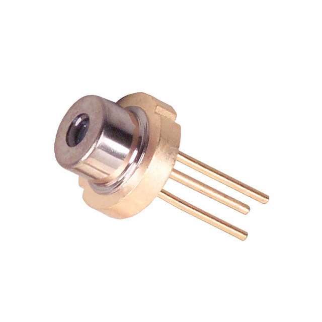 Laser Diode 650nm 5mW 2.1V 50mA Radial, Can, 3 Lead (5.6mm, TO-18)