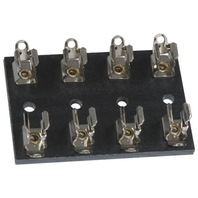Fuse Block 15 A 500V 4 Circuit Cartridge Chassis Mount