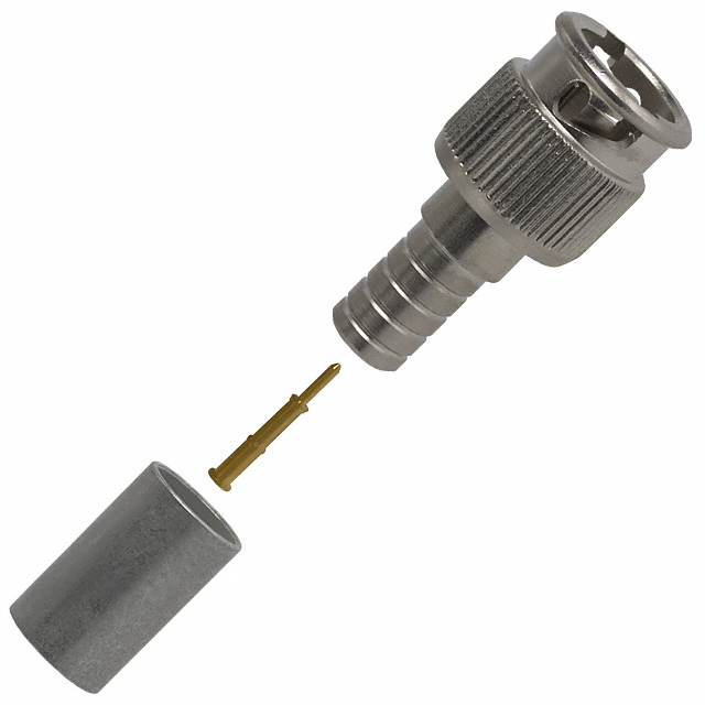 BNC, Mini Connector Plug, Male Pin 75 Ohms Free Hanging (In-Line) Crimp