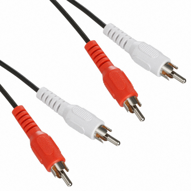 Cable Stereo Phono (RCA) Plug (2) To Phono (RCA) Plug (2) 4.9' (1.50m)