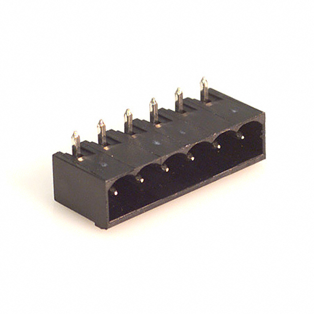 6 Position Terminal Block Header, Male Pins, Shrouded (4 Side) 0.197