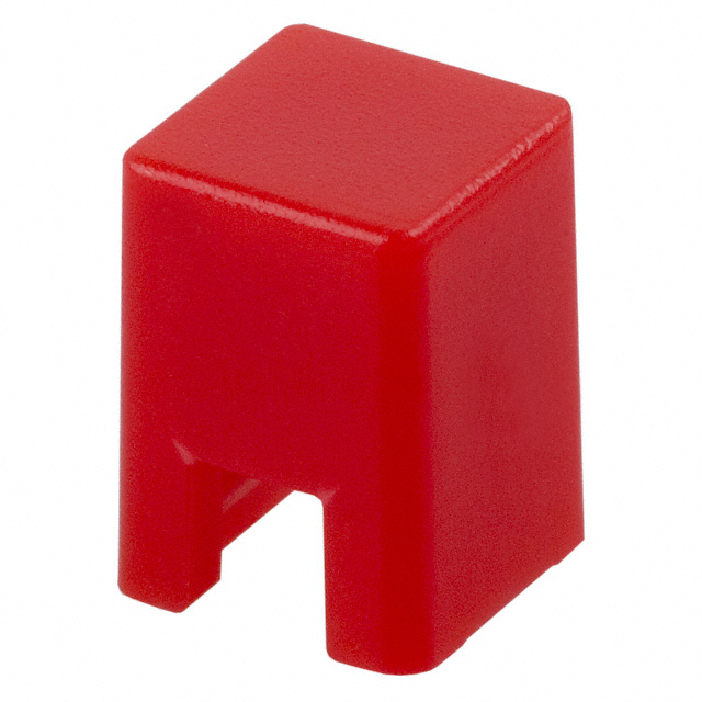 Square Tactile Switch Cap Red Slip On