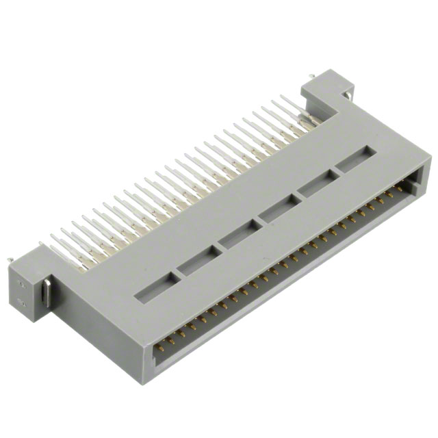 50 Position Din Connector Header, Male Pins Gold Through Hole