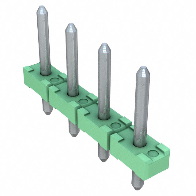 4 Position Terminal Block Header, Male Pins, Unshrouded 0.197