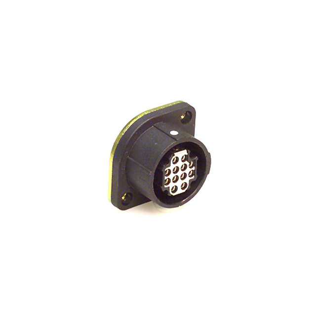 12 Position Circular Connector Receptacle, Female Sockets