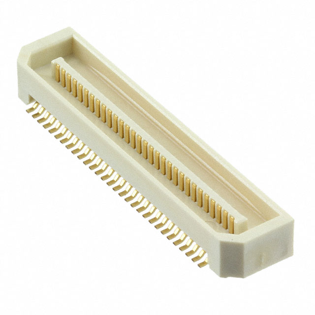 60 Position Connector Header, Outer Shroud Contacts Surface Mount Gold