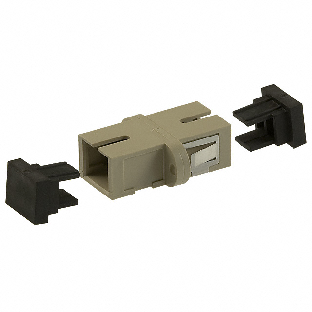 Coupler Fiber Optic Connector SC Receptacle To SC Receptacle Panel Mount, Flange; Snap-In