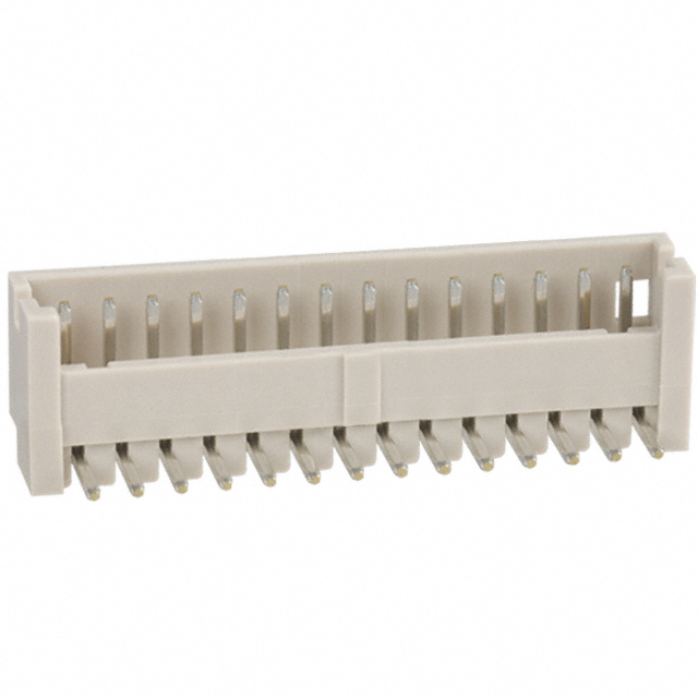 Connector Header Through Hole, Right Angle 14 position 0.049