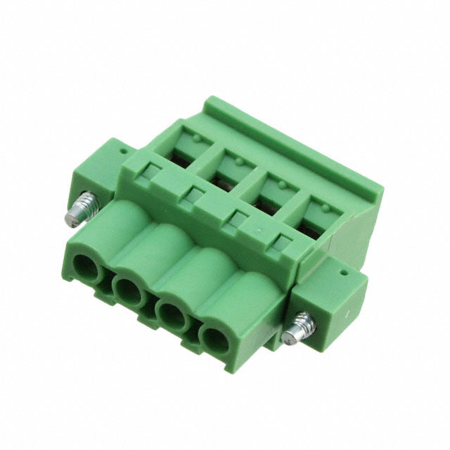 4 Position Terminal Block Plug, Female Sockets 0.200