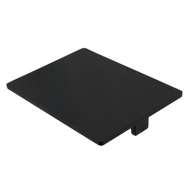 Plastic, ABS Cover, Lid 1.982" L x 1.482" W x 0.075" H (50.34mm x 37.64mm x 1.91mm) Black