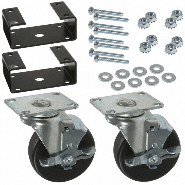 Rack Casters, Wheels Locking, 2