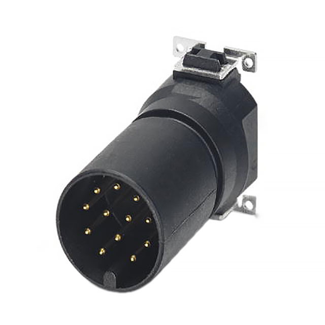 12 Position Circular Connector Insert, Male Pins Solder