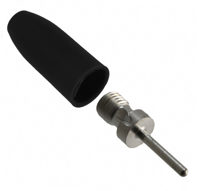 Tip Plug Connector Standard Tip Solderless Black