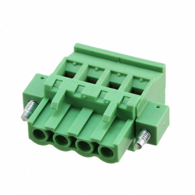 4 Position Terminal Block Plug, Female Sockets 0.200